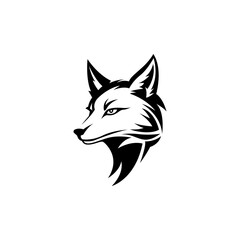 Obraz premium Minimalist Fox Design in Vector Style