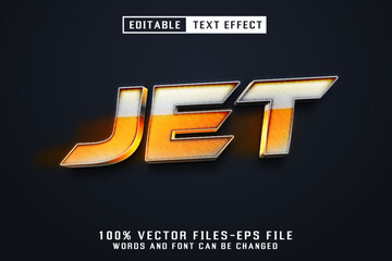 Jet Metalic Text - Editable Text Effect
