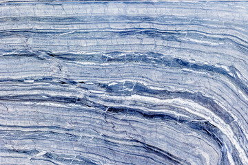 Blue veined marble texture with horizontal striations