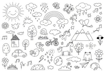 Whimsical doodles collection