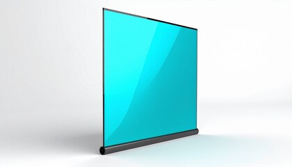 High-tech flexible OLED screen being rolled out with futuristic digital interface elements