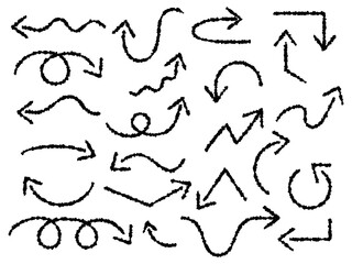 クレヨンタッチの矢印アイコンセット