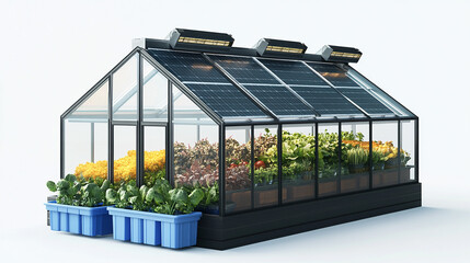 greenhouse with seedlings