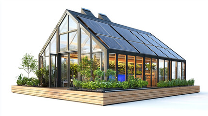 greenhouse with plants