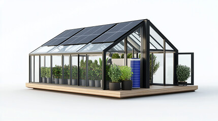 greenhouse with plants