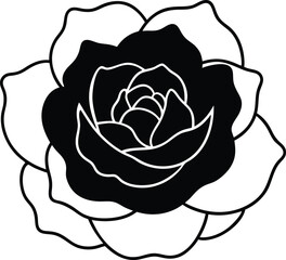 vector illustration of a rose
