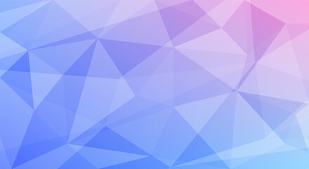 abstract polygon background with blue and purple gradient tones in low poly geometric design style.