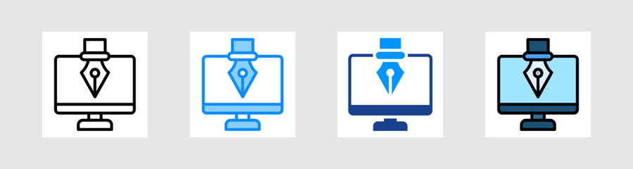 Graphic Design Icon Collection Set Multiple Style