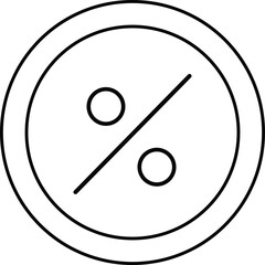 Percent icon graphic percentage discount simple