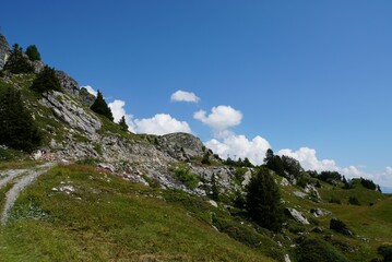 view from the trail - Pointe de la Plaine Morte, Switzerland
