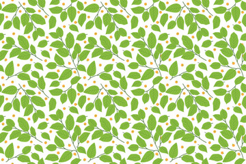 Leaf  floral nature pattern vector art background wallpaper