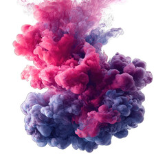 Fototapeta premium Abstract ink explosion of pink and purple