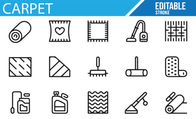 Carpet and Rug Care Symbols for Household Cleaning