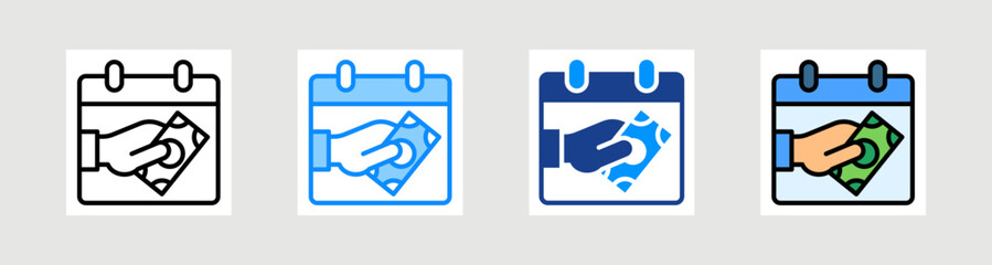 Payday Icon Collection Set Multiple Style