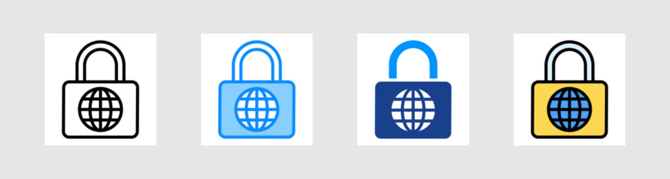 Ssl Icon Collection Set Multiple Style