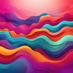 Fototapeta premium abstract colorful background with waves