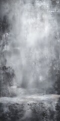Grungy gray concrete background with clean space for text