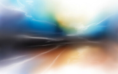 sun rays and clouds digital art for card decoration illustration