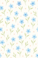seamless pattern with flowers