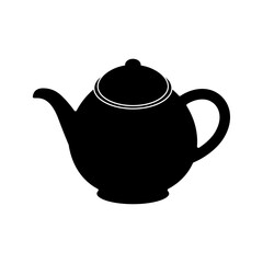 シンプルなティーカップのシルエットイラスト