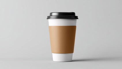 3D travel mug mockup offering a clean area for placing your personalized branding.