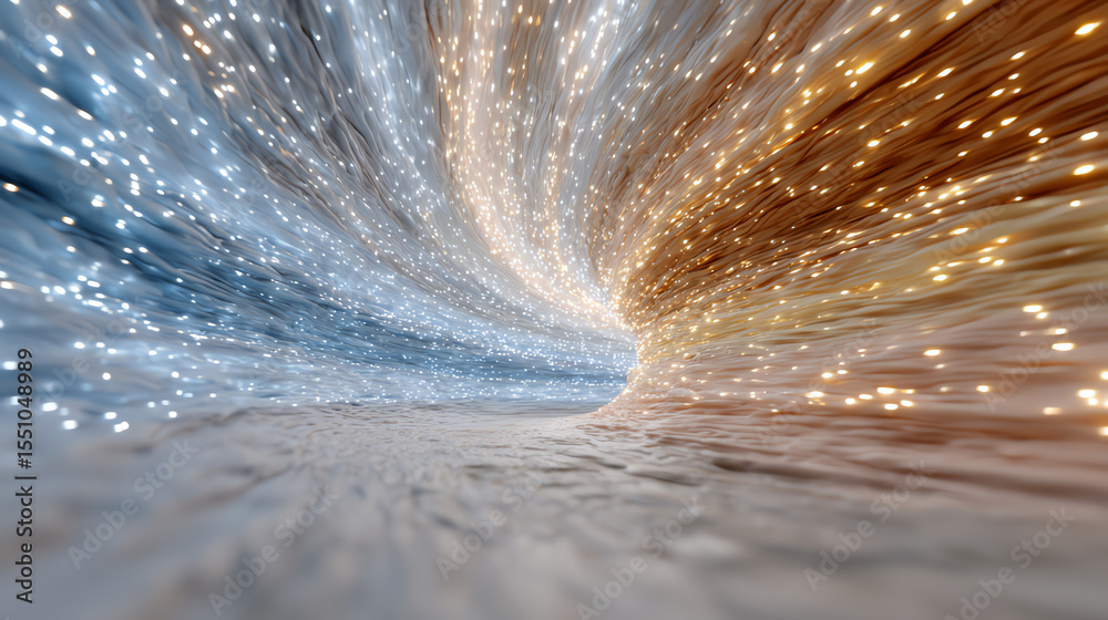 Aufkleber A mesmerizing swirl of lights and colors, creating a dynamic and futuristic visual effect that captivates the viewer's imagination.
