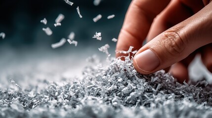 Confidential materials are destroyed safely using shredders for paper and software for data wiping.