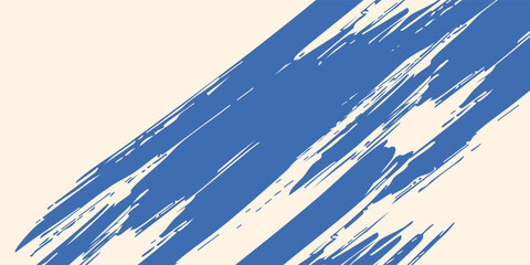 Grainy blue spiral brush stroke with spray texture. Hand drawn distress abstract.Modern vector