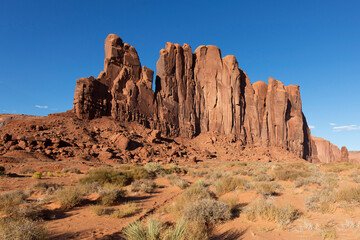 Fototapeta premium Red rocks in Monument Valley in Arizona