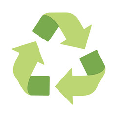 Green Recycling Symbol Representing Environmental Awareness, Waste Management, and Sustainability