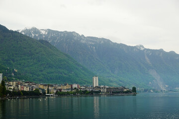 The waterfront of Montreux, Switzerland