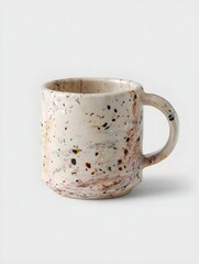 Ceramic Coffee Mug with White Finish and Ergonomic Handle Ideal for Home or Office Use