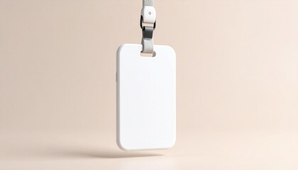 Empty AirTag or travel tracker on a plain background. Apple-style minimalism.