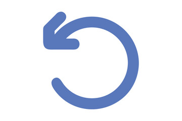 Redo Icon,Circular Arrow Symbol Flat Vector Illustration on White Background