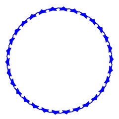 blue circle frame