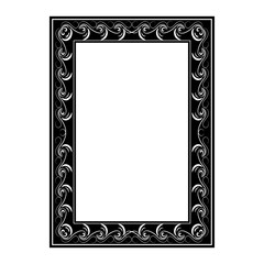 Frame with wave line