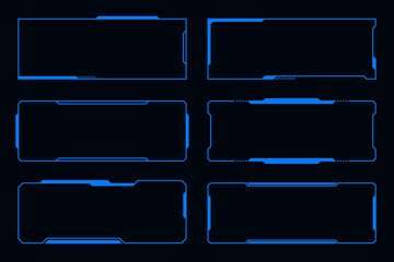 Frame future technology interface hud design element