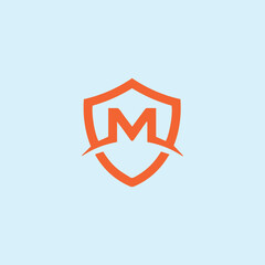 letter m text logo design vector