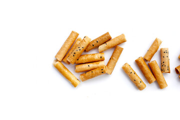 Thai snack, crispy coconut rolls