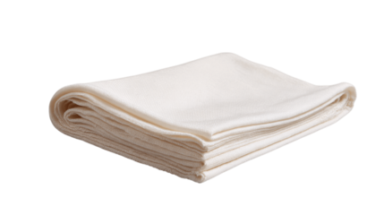 A compact decorative throw blanket, white background --ar 16:9