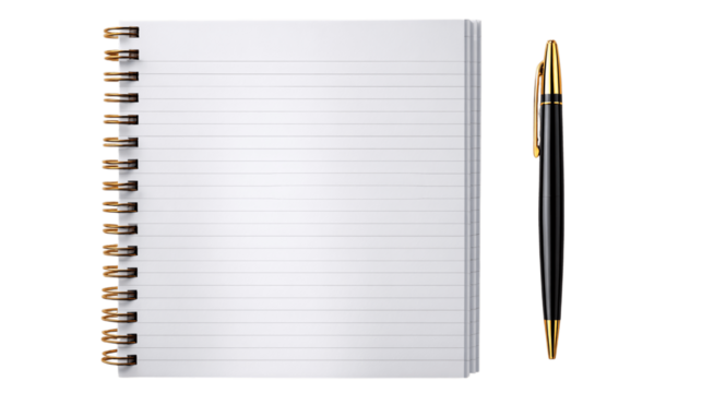 A elegant digital notepad, white background --ar 16:9