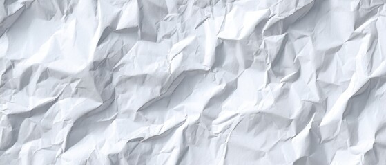 The crumpled white paper texture providing an abstract and minimalist background.