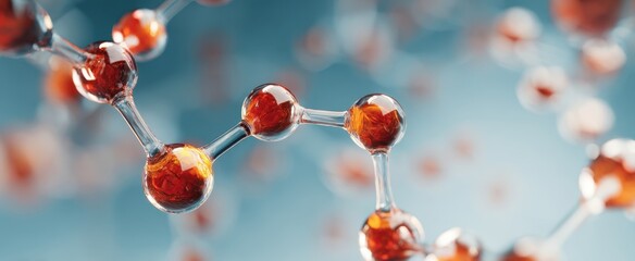 The Stunning Molecular Structure Showcasing Chemistry and Biological Interactions