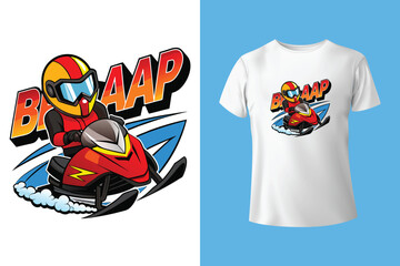 Ski winter sport vintage typography t shirt design with glasses and skier silhouette	