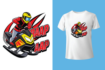 Ski winter sport vintage typography t shirt design with glasses and skier silhouette	