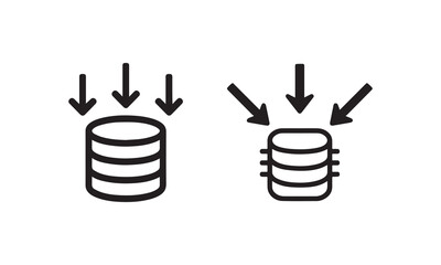 Data Input and Processing A Database Illustration UI UX design 