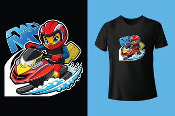 Ski winter sport vintage typography t shirt design with glasses and skier silhouette	