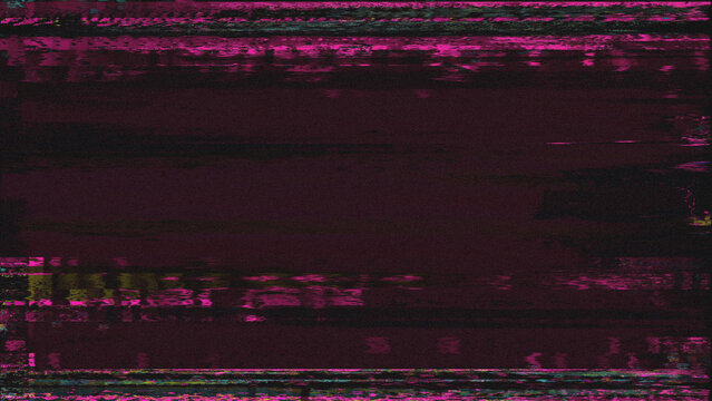 Digital Glitch Art, Screen Error Effect, VHS Noise Texture, Pixel Corruption, Cyberpunk Visual, Broken Signal Background