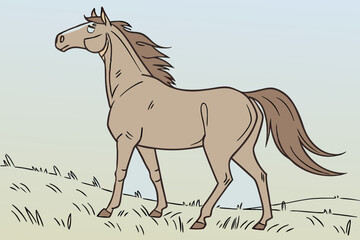  Cute Cartoon Baby with Big Eyes Reaching for Stars and Clouds