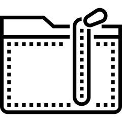 File Archive Compression Zip Folder Icon Vector